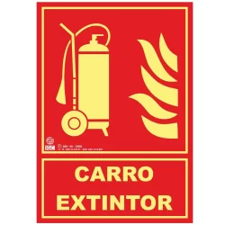 Señal carro extintor