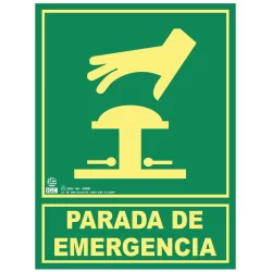 Señal de parada de emergencia