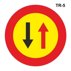 Señal de tráfico para obra
