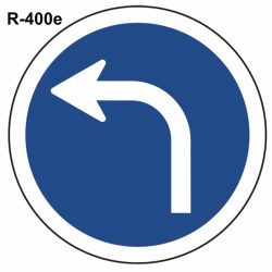 Señal dirección obligatoria