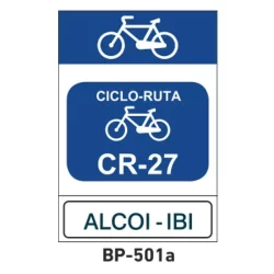 Señal inicio de ciclo-ruta