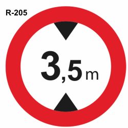 Señal limitación de altura