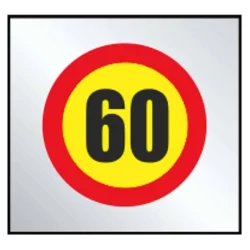 Señal límite velocidad 60 km/h