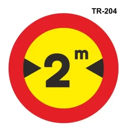 Señal obras limitación de longitud