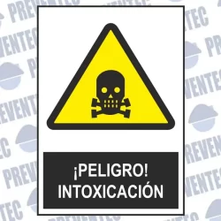 Señal peligro de intoxicación
