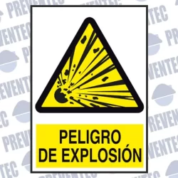 Señal peligro explosión