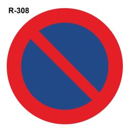 Señal prohibido estacionar