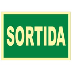 senyal seguretat sortida