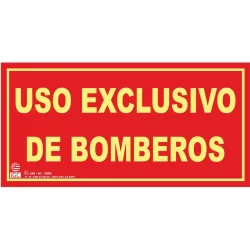 Uso exclusivo de bomberos