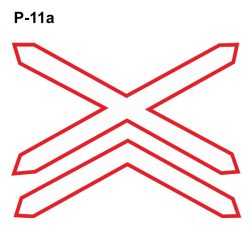Señal tráfico P-11a