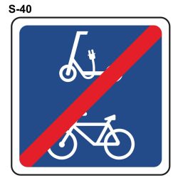Señal tráfico S-40