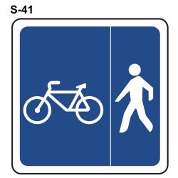 Señal tráfico S-41