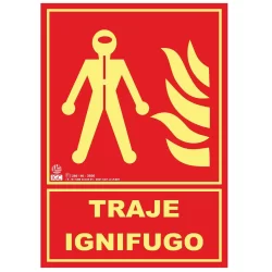 Señal traje ignífugo