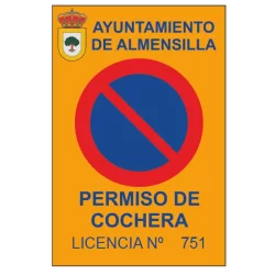 Señal vados permanentes