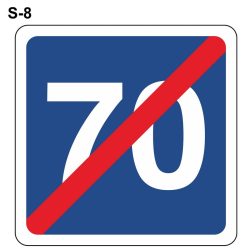 Señales azules cuadradas