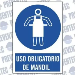 Señal uso obligatorio de mandil