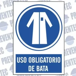 Señal uso obligatorio de bata