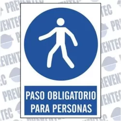 Paso obligatorio para personas