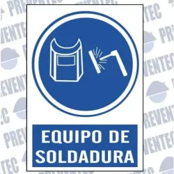 Señales de seguridad equipos soldadura