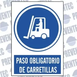 Paso obligatorio carretillas