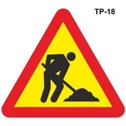 Señales de tráfico obras