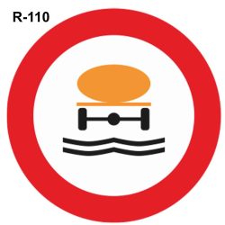 señales de tráfico R110