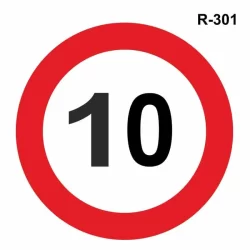 Señal de 10 km/h