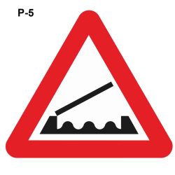 Señales de tránsito puente móvil