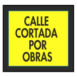 Señales en bolsas de plástico