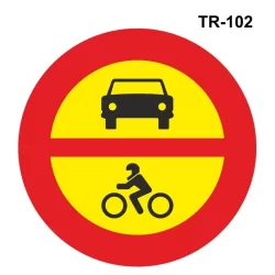 Señales prohibición acceso vehículos motor