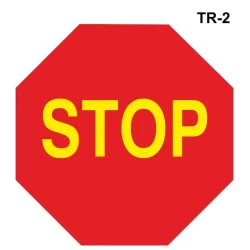 Señales stop para obras