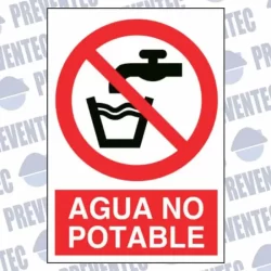 Señalización de agua no potable