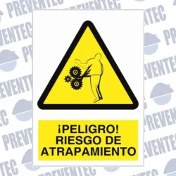 Señalización de riesgo de atrapamiento