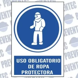 Uso obligatorio ropa protectora