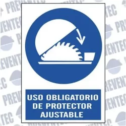 Uso obligatorio protector ajustable