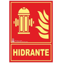Señalización hidrante