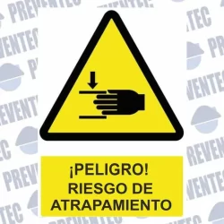 Señalización riesgo de atrapamiento