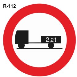 señalización vial de prohibición
