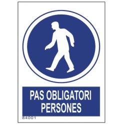 Senyal pas obligatori persones
