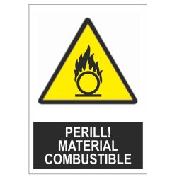 Senyal perill material combustible