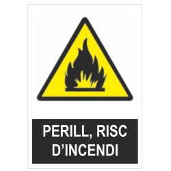 senyal perill risc d`incendi