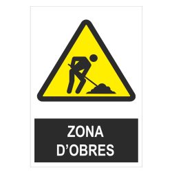 Senyal zona d`obres