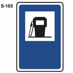 Señal surtidor de carburante