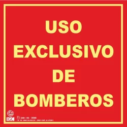 Uso exclusivo de bomberos