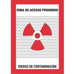 Zona acceso prohibido riesgo contaminación